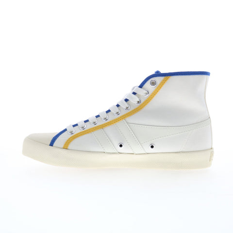 Gola Coaster Smash High CLB391 Womens White Canvas Lifestyle Sneakers Shoes
