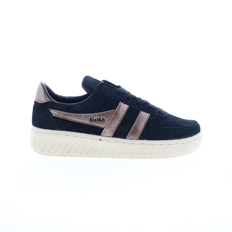 Gola Grandslam Flame CLB398 Womens Black Suede Lifestyle Sneakers Shoes