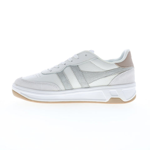 Gola Topspin CLB399 Womens White Leather Lace Up Lifestyle Sneakers Shoes