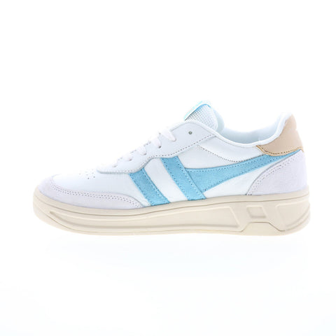 Gola Topspin CLB399 Womens White Suede Lace Up Lifestyle Sneakers Shoes