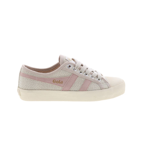 Gola Coaster Raffia CLB502 Womens Beige Canvas Lifestyle Sneakers Shoes
