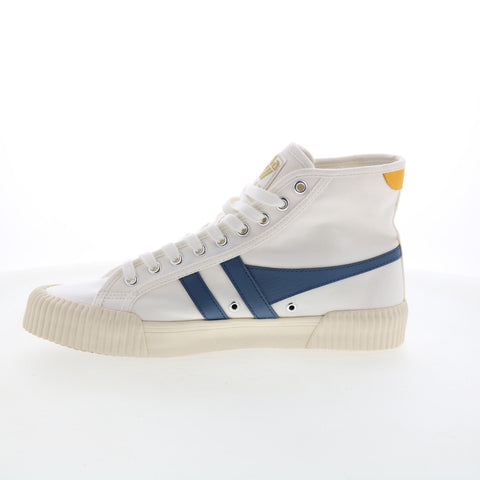 Gola Rally High CLB503 Womens White Canvas Lace Up Lifestyle Sneakers Shoes