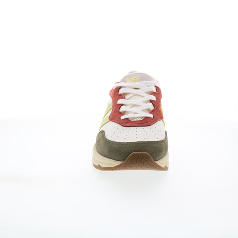 Gola Saturn Quadrant CLB521 Womens White Suede Lifestyle Sneakers Shoes