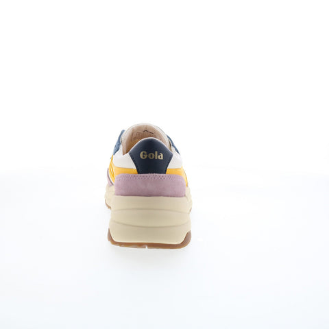 Gola Saturn Quadrant CLB521 Womens Beige Suede Lifestyle Sneakers Shoes