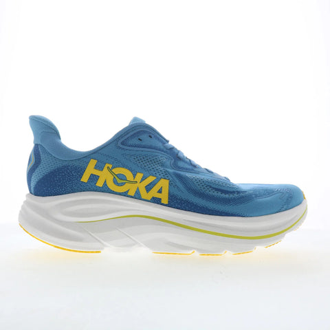 Hoka Clifton 10 1162030-ALF Mens Blue Mesh Lace Up Athletic Walking Shoes