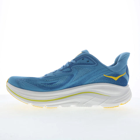 Hoka Clifton 10 1162030-ALF Mens Blue Mesh Lace Up Athletic Walking Shoes
