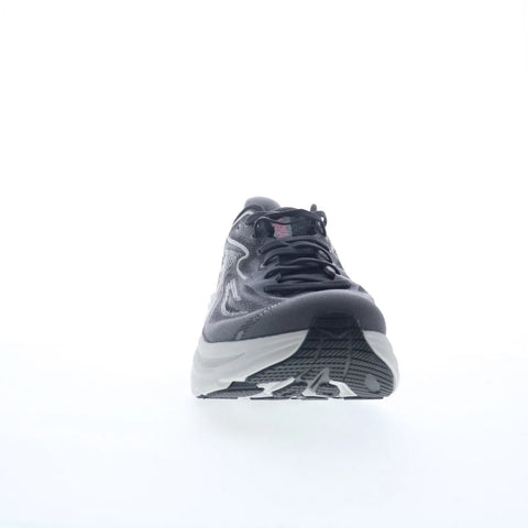 Hoka Clifton 10 1162030-CCKS Mens Black Canvas Lace Up Athletic Running Shoes