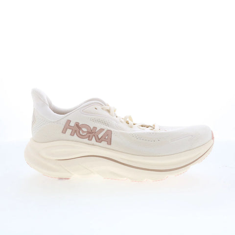 Hoka Clifton 10 1162031-ARRS Womens Beige Mesh Athletic Running Shoes