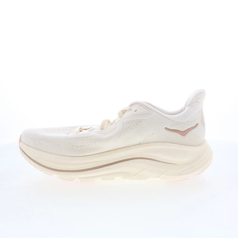 Hoka Clifton 10 1162031-ARRS Womens Beige Mesh Athletic Running Shoes