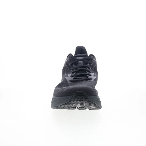 Hoka Clifton 10 Wide 1162032-BBLC Mens Black Wide Mesh Athletic Running Shoes