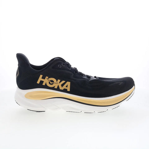 Hoka Clifton 10 Wide 1162032-BKGD Mens Black Wide Mesh Athletic Running Shoes