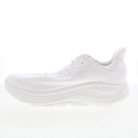 Hoka Clifton 10 Wide 1162032-WWH Mens White Wide Mesh Athletic Running Shoes