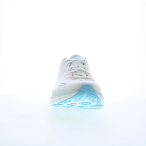 Hoka Clifton 9 1127896-FTRS Womens White Mesh Lace Up Athletic Running Shoes