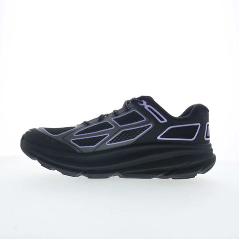 Hoka Clifton One9 1155370-BWR Mens Black Mesh Athletic Running Shoes
