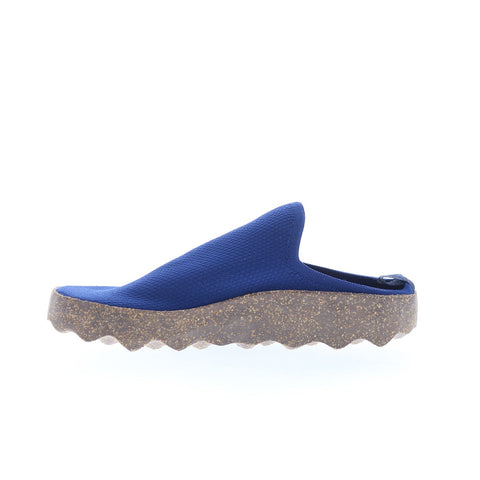 Asportuguesas Clog CLOG102ASP-003 Womens Blue Slip On Clog Flats Shoes