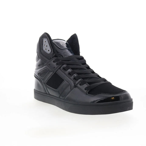 Osiris Clone 1322 2974 Mens Black Leather Skate Inspired Sneakers Shoes