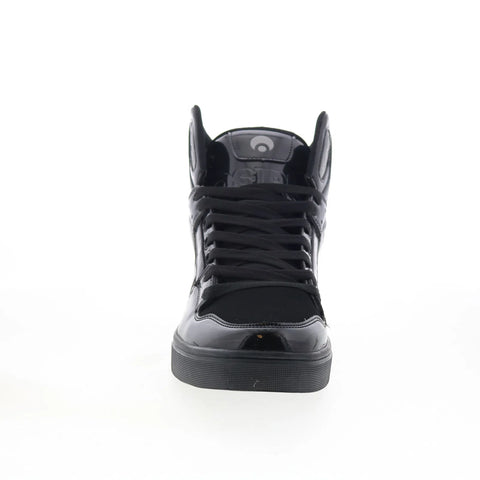 Osiris Clone 1322 2974 Mens Black Leather Skate Inspired Sneakers Shoes