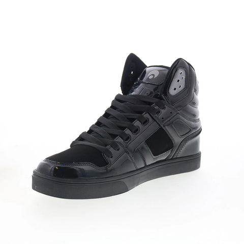 Osiris Clone 1322 2974 Mens Black Leather Skate Inspired Sneakers Shoes