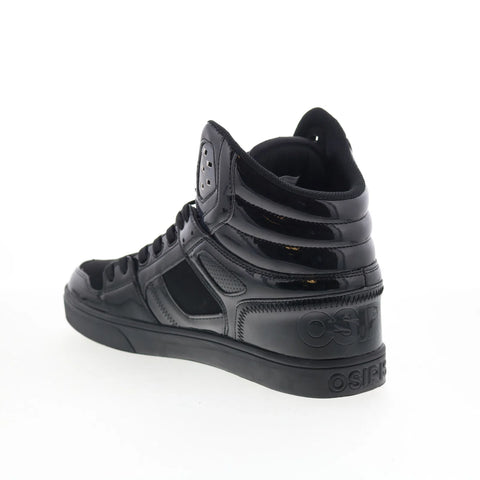 Osiris Clone 1322 2974 Mens Black Leather Skate Inspired Sneakers Shoes