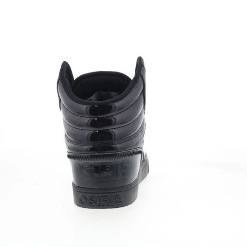Osiris Clone 1322 2974 Mens Black Leather Skate Inspired Sneakers Shoes