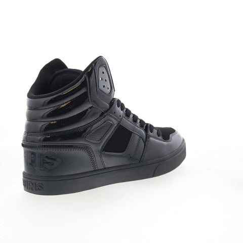 Osiris Clone 1322 2974 Mens Black Leather Skate Inspired Sneakers Shoes