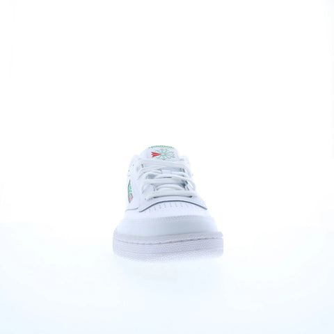 Reebok Club C 85 Mens White Leather Lace Up Lifestyle Sneakers Shoes