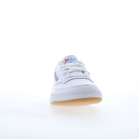 Reebok Club C 85 Mens White Leather Lace Up Lifestyle Sneakers Shoes