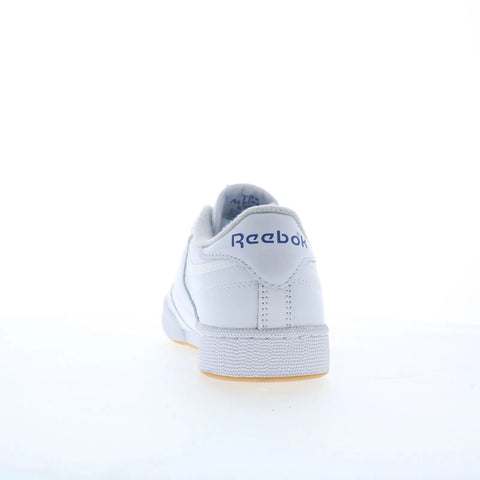 Reebok Club C 85 Mens White Leather Lace Up Lifestyle Sneakers Shoes