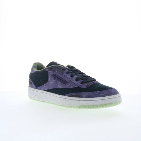 Reebok Club C 85 DC Comics Joker Mens Purple Canvas Lifestyle Sneakers Shoes