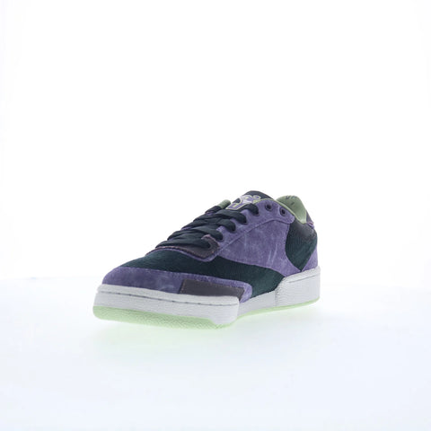 Reebok Club C 85 DC Comics Joker Mens Purple Canvas Lifestyle Sneakers Shoes