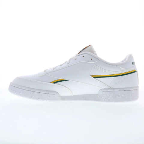 Reebok Club C 85 Vegan Mens White Synthetic Lace Up Lifestyle Sneakers Shoes