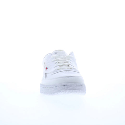 Reebok Club C 85 Vegan Mens White Synthetic Lace Up Lifestyle Sneakers Shoes