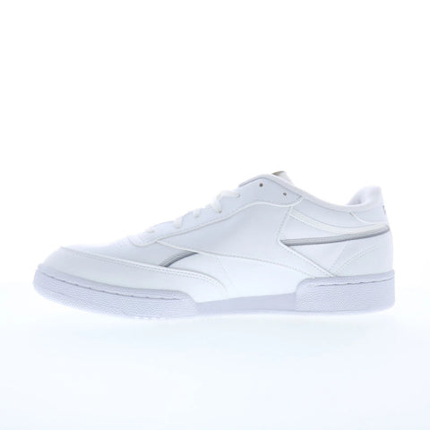 Reebok Club C 85 Vegan Mens White Synthetic Lace Up Lifestyle Sneakers Shoes