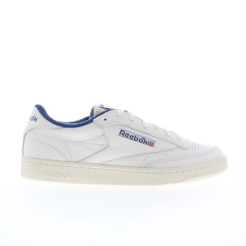 Reebok Club C 85 Vintage Mens White Suede Lace Up Lifestyle Sneakers Shoes