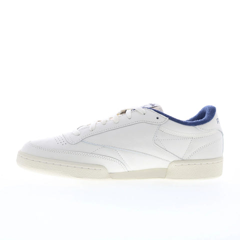 Reebok Club C 85 Vintage Mens White Suede Lace Up Lifestyle Sneakers Shoes