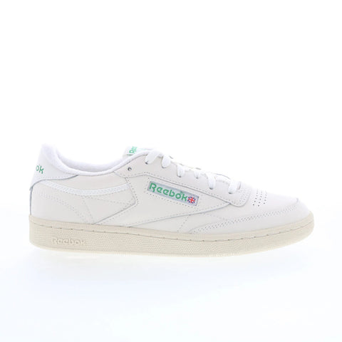 Reebok Club C 85 Vintage Womens Beige Leather Lifestyle Sneakers Shoes