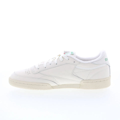 Reebok Club C 85 Vintage Womens Beige Leather Lifestyle Sneakers Shoes