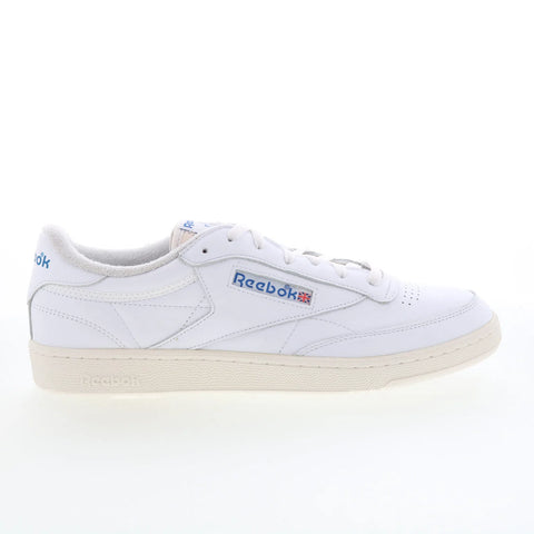 Reebok Club C 85 Vintage Mens White Leather Lifestyle Sneakers Shoes