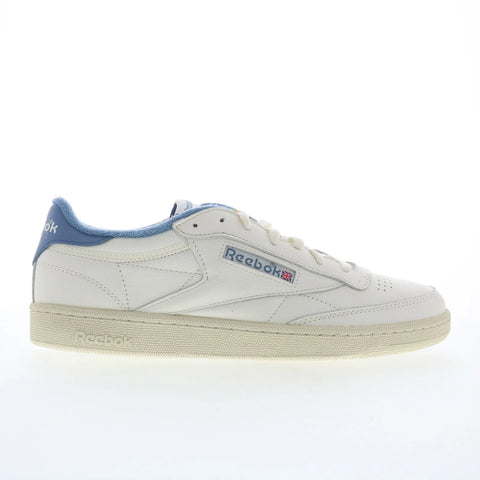 Reebok Club C 85 Vintage Mens White Leather Lifestyle Sneakers Shoes