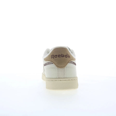 Reebok Club C 85 Vintage Womens Beige Leather Lifestyle Sneakers Shoes