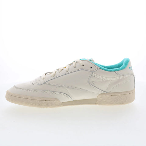 Reebok Club C 85 Vintage Mens Beige Leather Lifestyle Sneakers Shoes