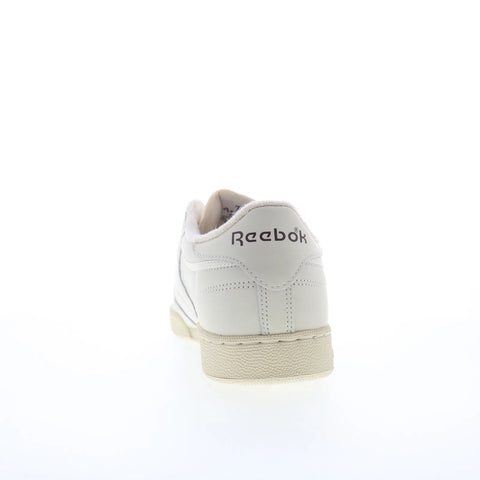 Reebok Club C 85 Vintage Mens White Leather Lace Up Lifestyle Sneakers Shoes