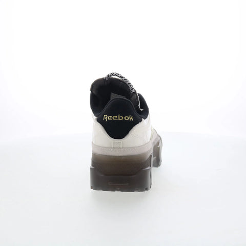 Reebok Club C Cardi Womens White Leather Lace Up Lifestyle Sneakers Shoes