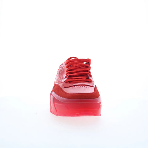 Reebok Club C Cardi Womens Red Synthetic Lace Up Lifestyle Sneakers Shoes
