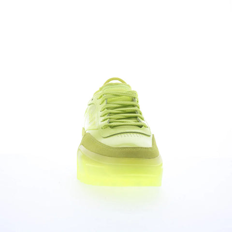Reebok Club C Cardi Womens Green Suede Lace Up Lifestyle Sneakers Shoes