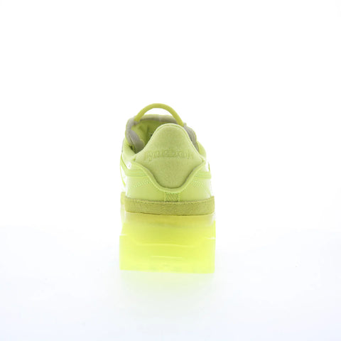 Reebok Club C Cardi Womens Green Suede Lace Up Lifestyle Sneakers Shoes