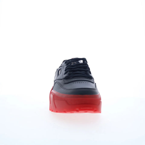 Reebok Club C Cardi Womens Black Leather Lace Up Lifestyle Sneakers Shoes