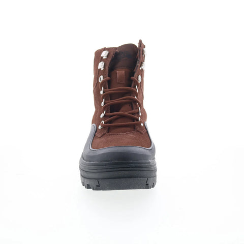 Reebok Club C Cleated Mid Womens Brown Leather Lifestyle Sneakers Shoes
