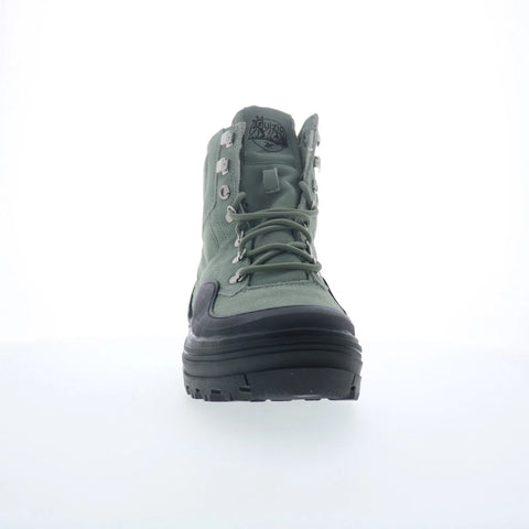 Reebok Club C Cleated Mid Womens Green Suede Lace up Lifestyle Sneakers Shoes