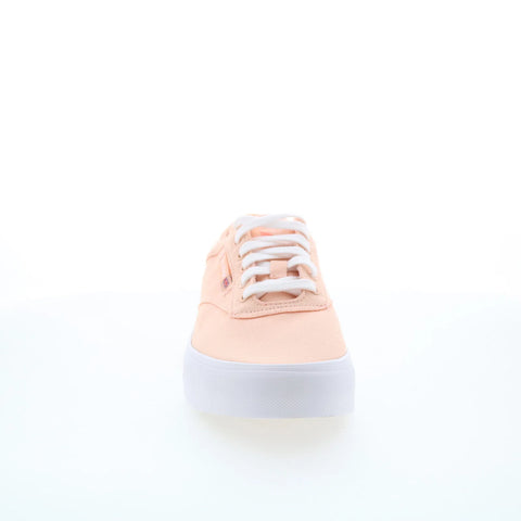 Reebok Club C Coast Womens Orange Mesh Lace Up Lifestyle Sneakers Shoes